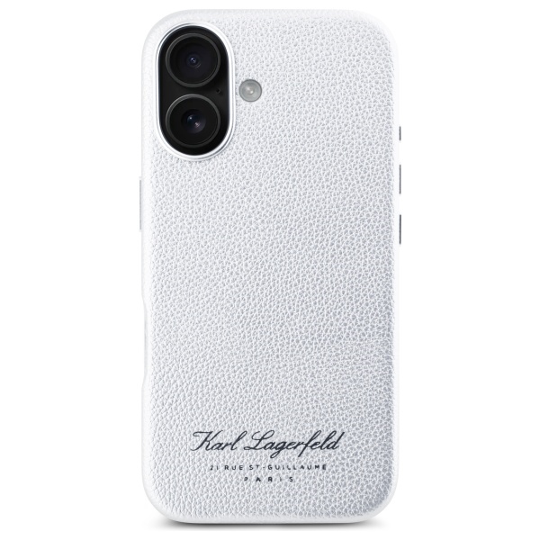 Karl Lagerfeld Hotel RSG dėklas, skirtas iPhone 16, pilkas