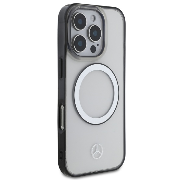 Mercedes dėklas iPhone 16 Pro Max su MagSafe, skaidrus