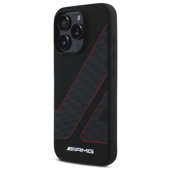 AMG AMHMP16X2SCFR iPhone 16 Pro Max 6.9" black/black hardcase Checkered Flag Pattern MagSafe