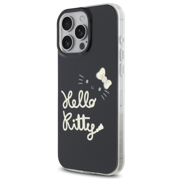 Hello Kitty iPhone 16 Pro Max dėklas IML Golden Diva MagSafe, juodas
