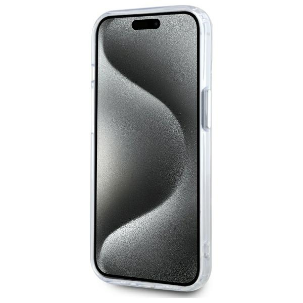 Karl Lagerfeld dėklas iPhone 14 su MagSafe, baltas
