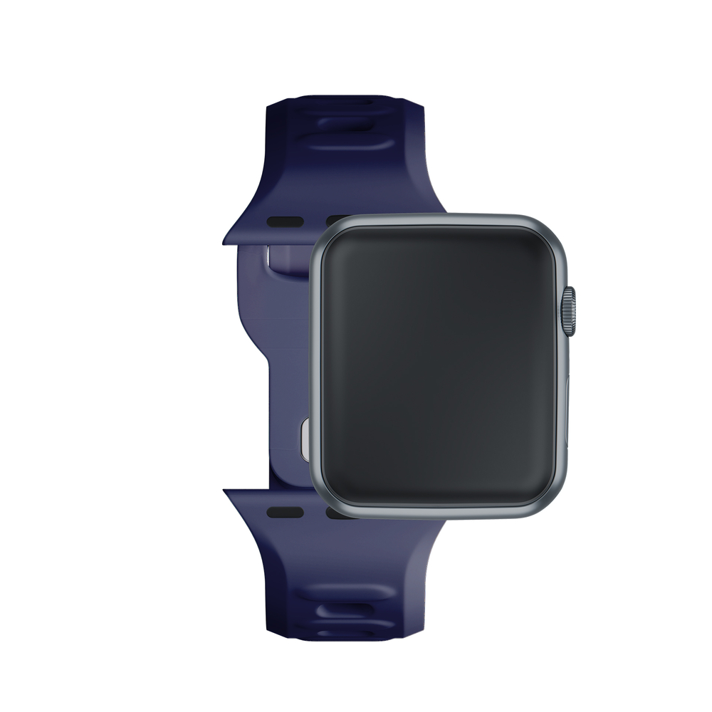 3mk silikoninis dirželis Apple Watch 38 / 40 / 41 mm, mėlynas