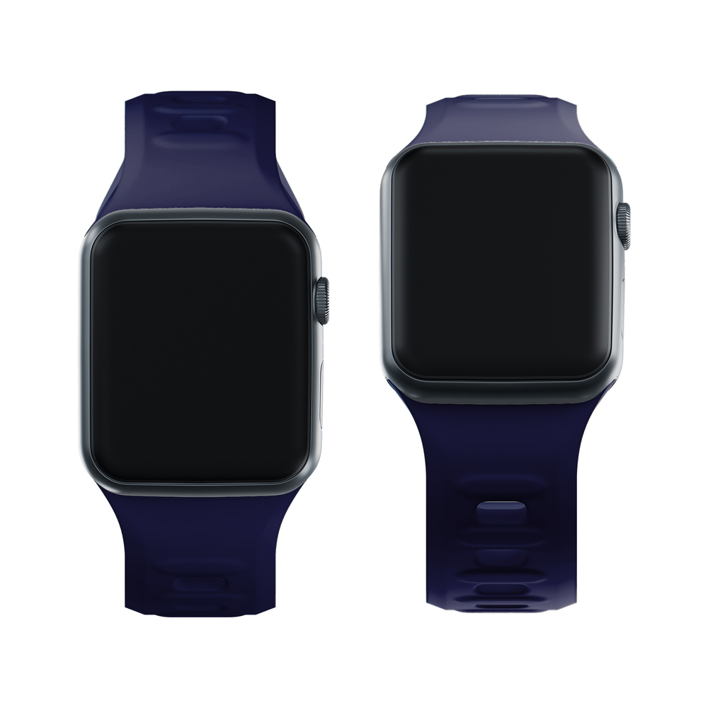 3mk silikoninis dirželis Apple Watch 38 / 40 / 41 mm, mėlynas