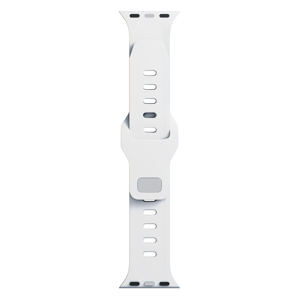„3mk“ silikoninis laikrodžio dirželis „Apple Watch 42 / 44 / 45 / 49 mm“, baltas