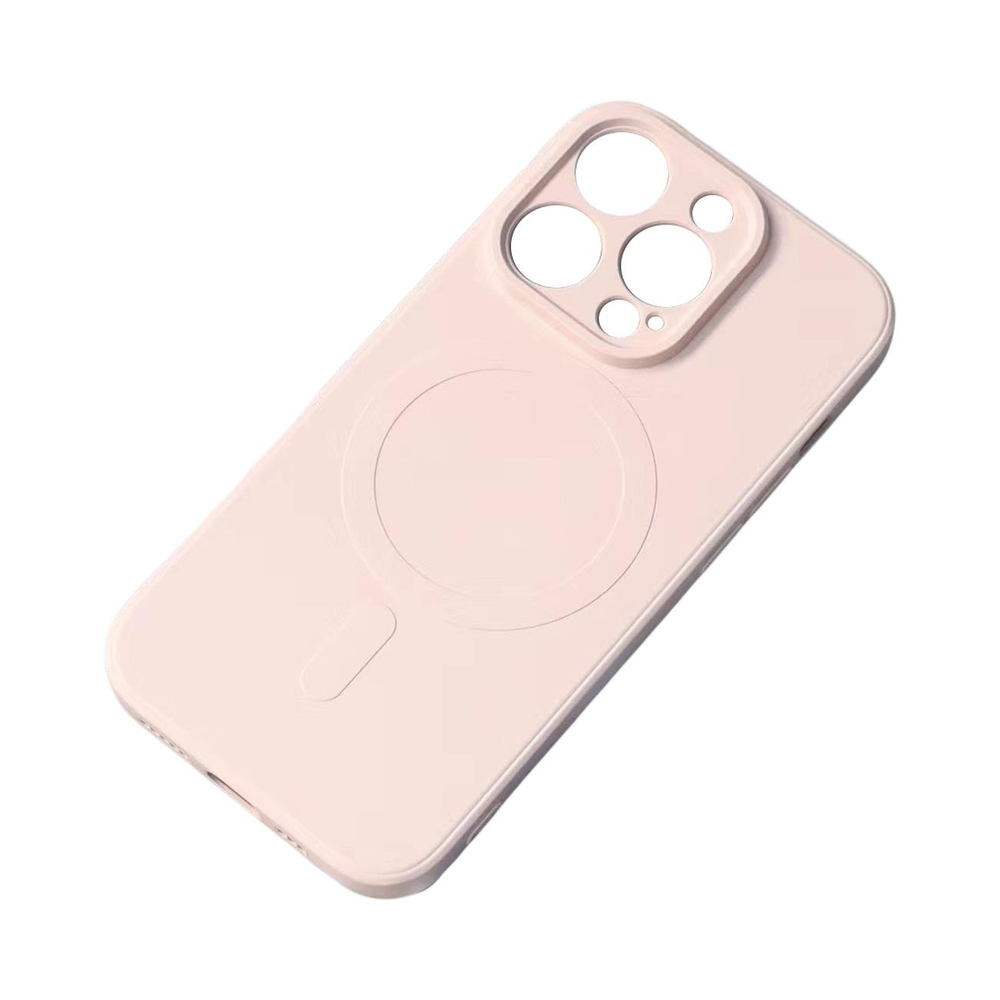 Silicone Case for iPhone 15 Pro Max with MagSafe, Pink