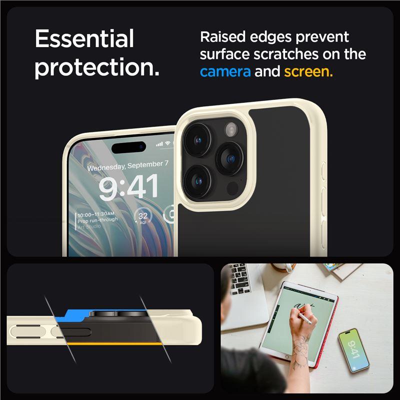 Spigen Ultra Hybrid iPhone 15 Pro Max Case - Beige