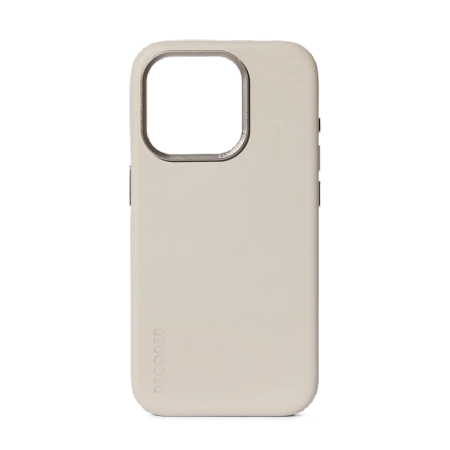 Decoded odinis dėklas su MagSafe, skirtas iPhone 15 Pro Max, smėlio spalvos