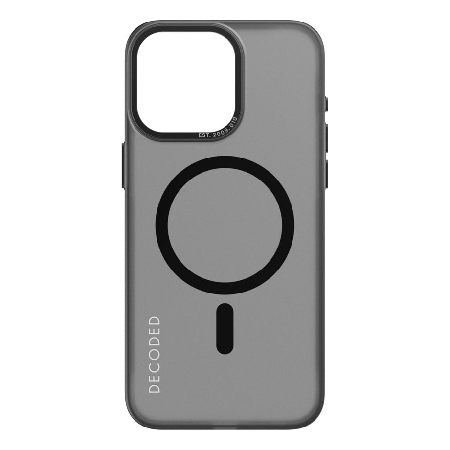 Decoded Transparent Grip MagSafe dėklas telefonui iPhone 15 Pro Max, juodas