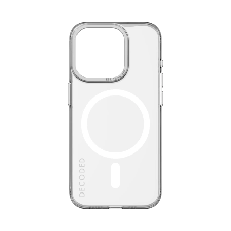 Decoded dėklas su MagSafe, skirtas iPhone 15 Pro Max, skaidrus