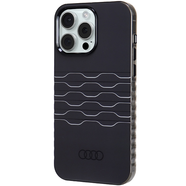 Audi IML MagSafe dėklas skirtas iPhone 15 Pro Max, juodas
