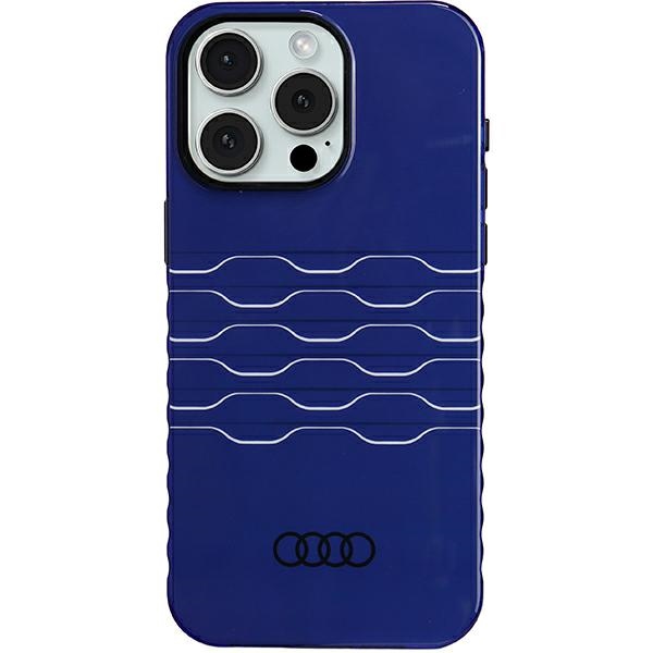 Audi iPhone 15 Pro Max Case IML MagSafe, Blue