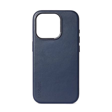 Decoded Leather Case dėklas su MagSafe skirtas iPhone 15 Pro Max, mėlynas