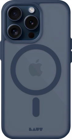 LAUT Huex Protect dėklas su MagSafe skirtas iPhone 15 Pro Max, tamsiai mėlynas
