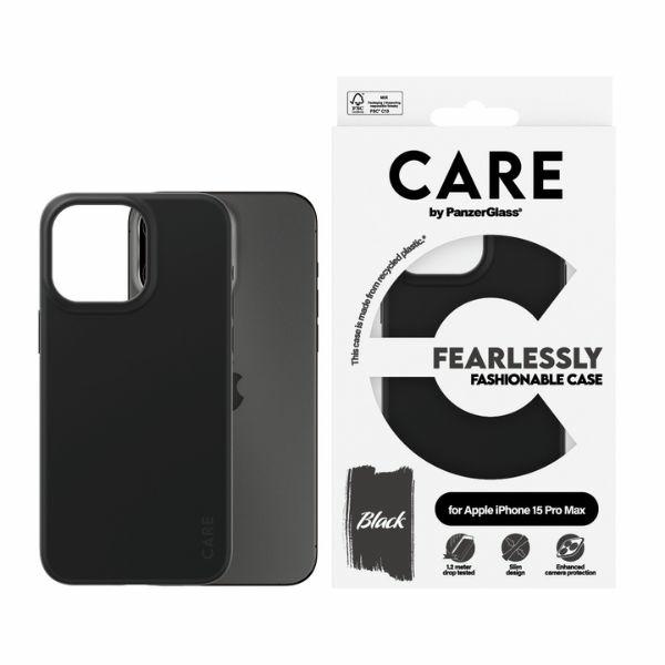 PanzerGlass CARE Fearlessly Fashionable Case for iPhone 15 Pro Max, Black