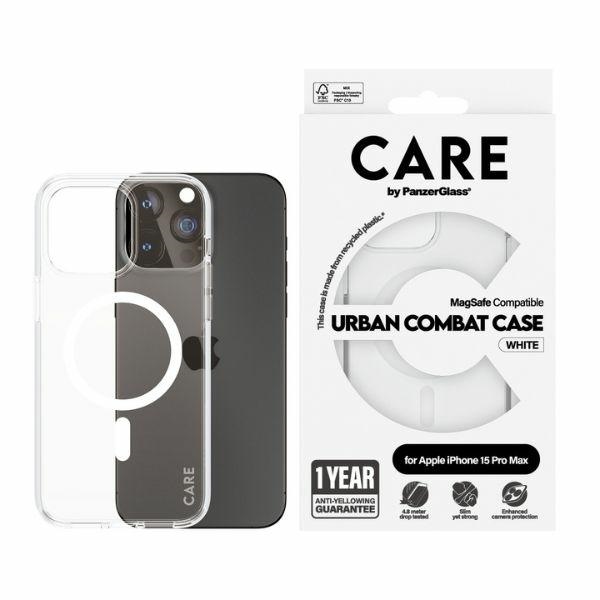 PanzerGlass iPhone 15 Pro Max Case Urban Combat Case MagSafe, White