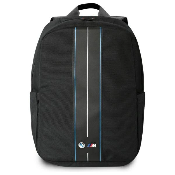 BMW Nylon Blue Stripe kuprinė nešiojamam kompiuteriui iki 16", juoda