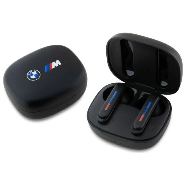 BMW BMBEMIATP20LOK TWS Bluetooth ausinės su įkrovimo stotele, juodos