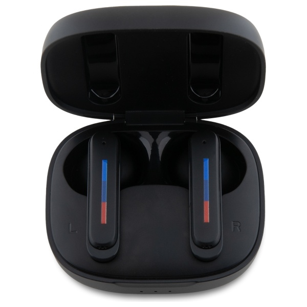 BMW BMBEMIATP20LOK TWS Bluetooth ausinės su įkrovimo stotele, juodos