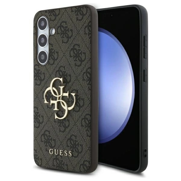 Guess GUHCS24FE4GMGBR S24 FE S721 brown/brown hardcase 4G Big Metal Logo