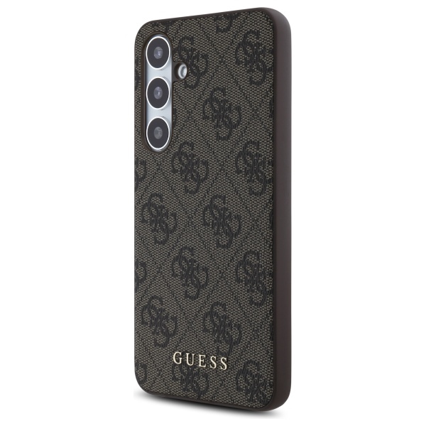 Guess dėklas Samsung Galaxy S24 FE telefonui, rudas