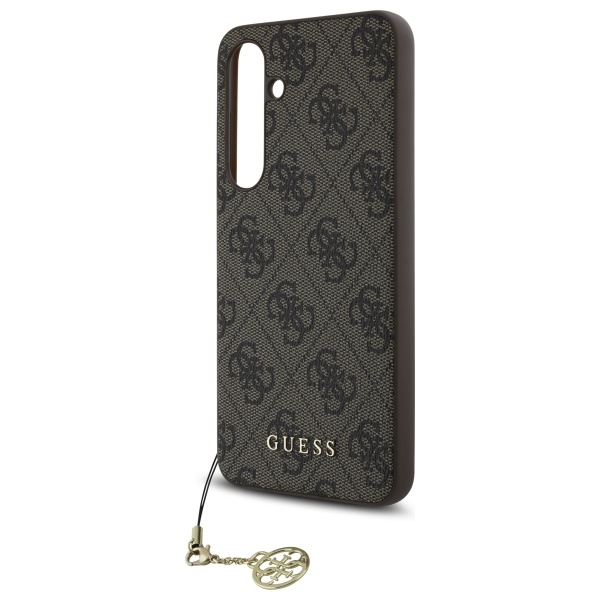 Guess GUHCS24FEGF4GBR S24 FE S721 brown/brown hardcase 4G Charms Collection