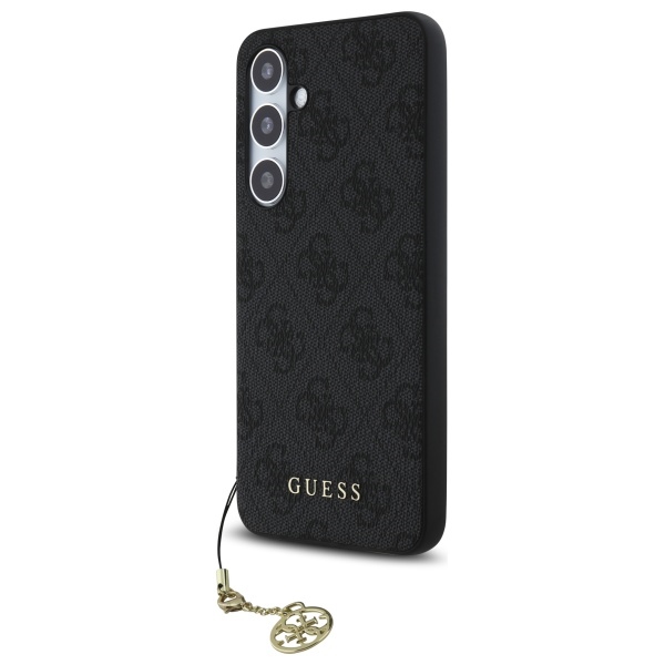 Guess 4G Charms Case for Samsung Galaxy S24 FE, Gray