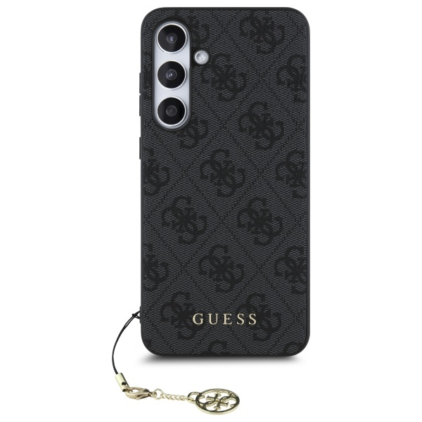 Guess 4G Charms Case for Samsung Galaxy S24 FE, Gray