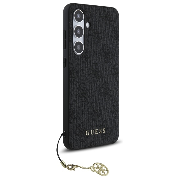 Guess 4G Charms Case for Samsung Galaxy S24 FE, Gray