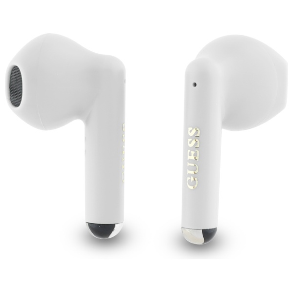 Guess Bluetooth headphones GUTWSJ14ESGH TWS + docking station white/white Printed Classic Logo