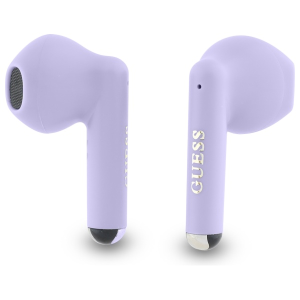 Belaidės ausinės Guess GUTWSJ14ESGU TWS Printed Classic Logo, violetinės