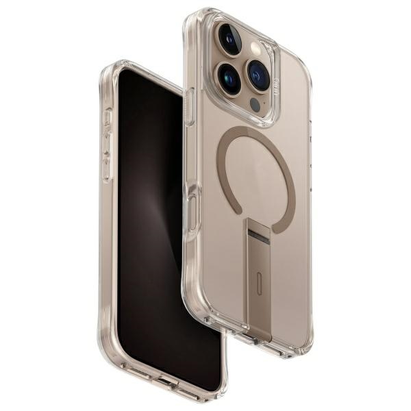 Uniq iPhone 16 Pro Case Eleva with Vertica Stand, Gold