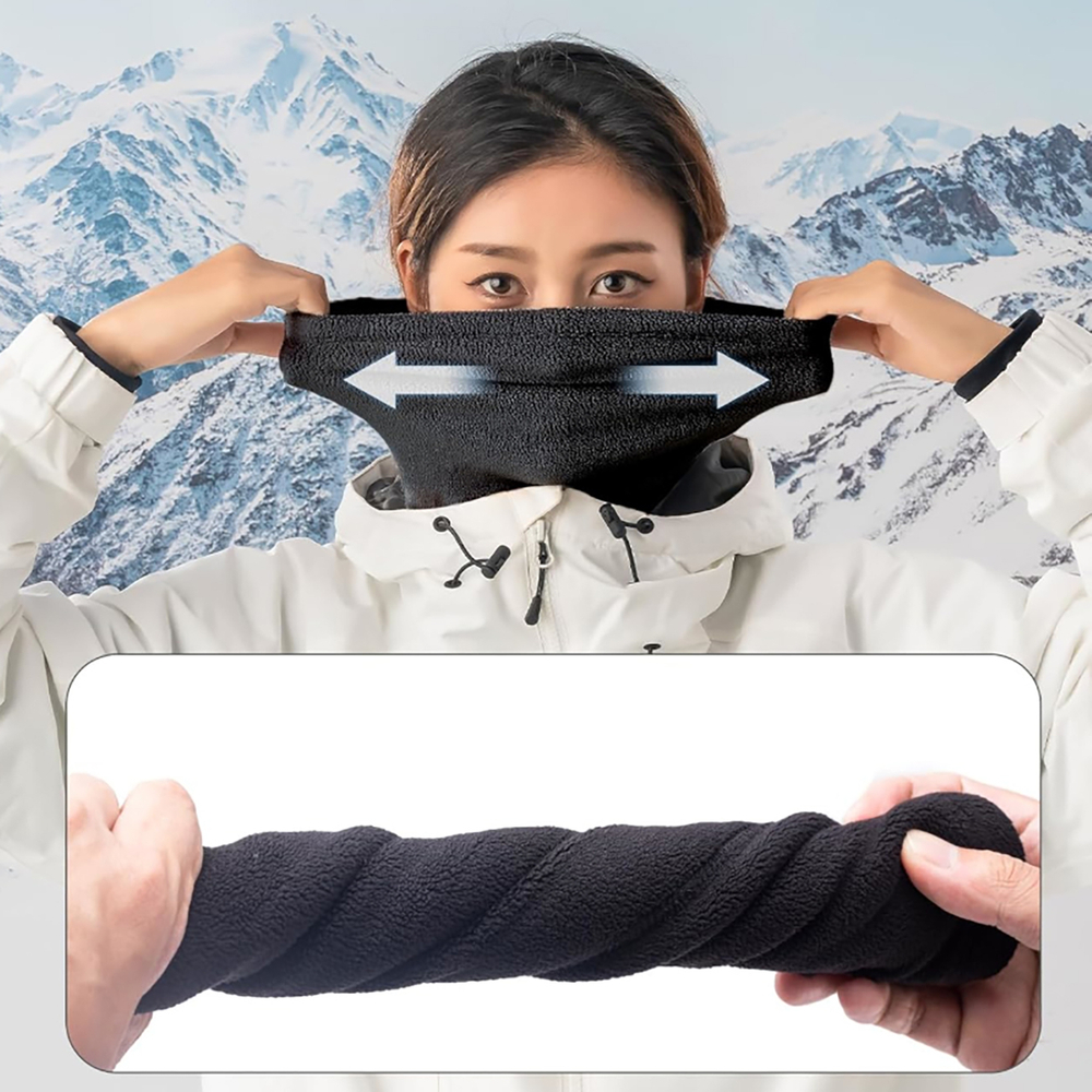 Qunature Oli Ski Neck Warmer, Size M, Black