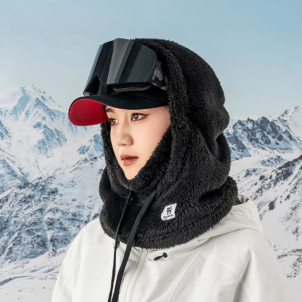 Qunature Arctic Velvet slidinėjimo pošalmis, M dydis, juodas