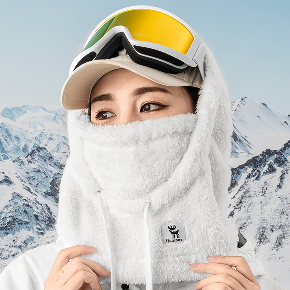 Qunature Arctic Velvet slidinėjimo pošalmis, M dydis, baltas