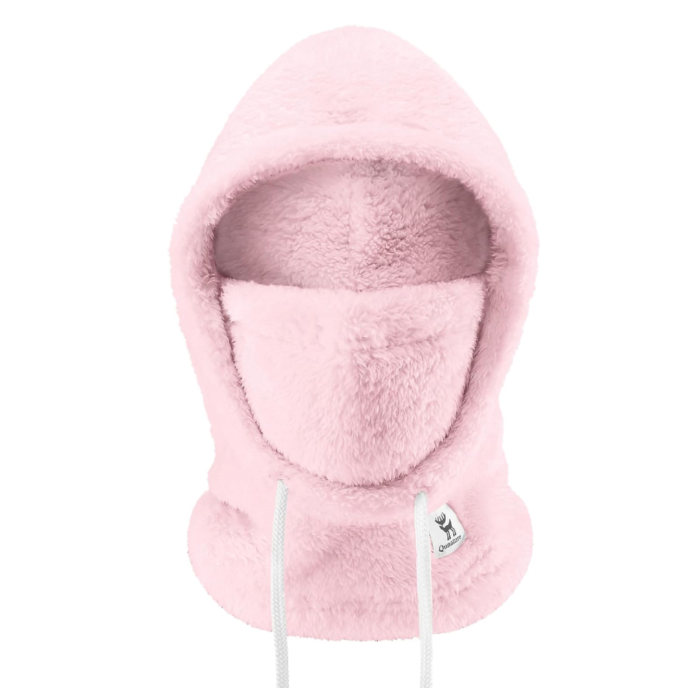 Qunature Arctic Velvet Ski Balaclava, Size M - Pink