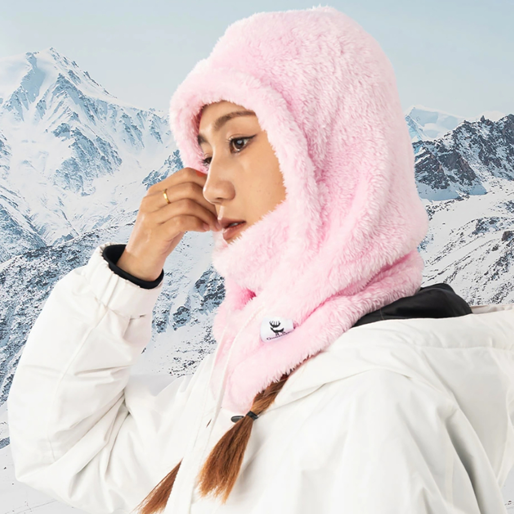 Qunature Arctic Velvet slidinėjimo balaklava, M dydis, rožinė