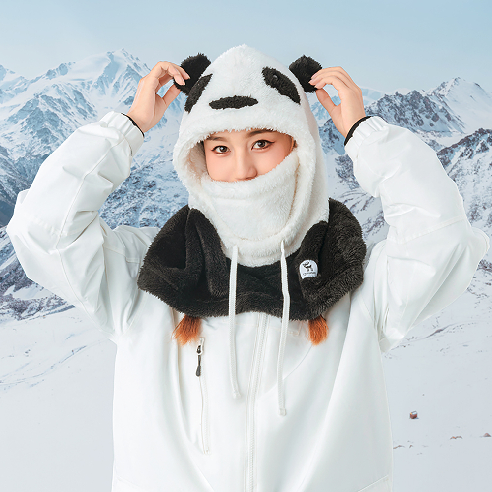 Qunature Panda slidinėjimo pošalmis, M dydis, juodas/baltas