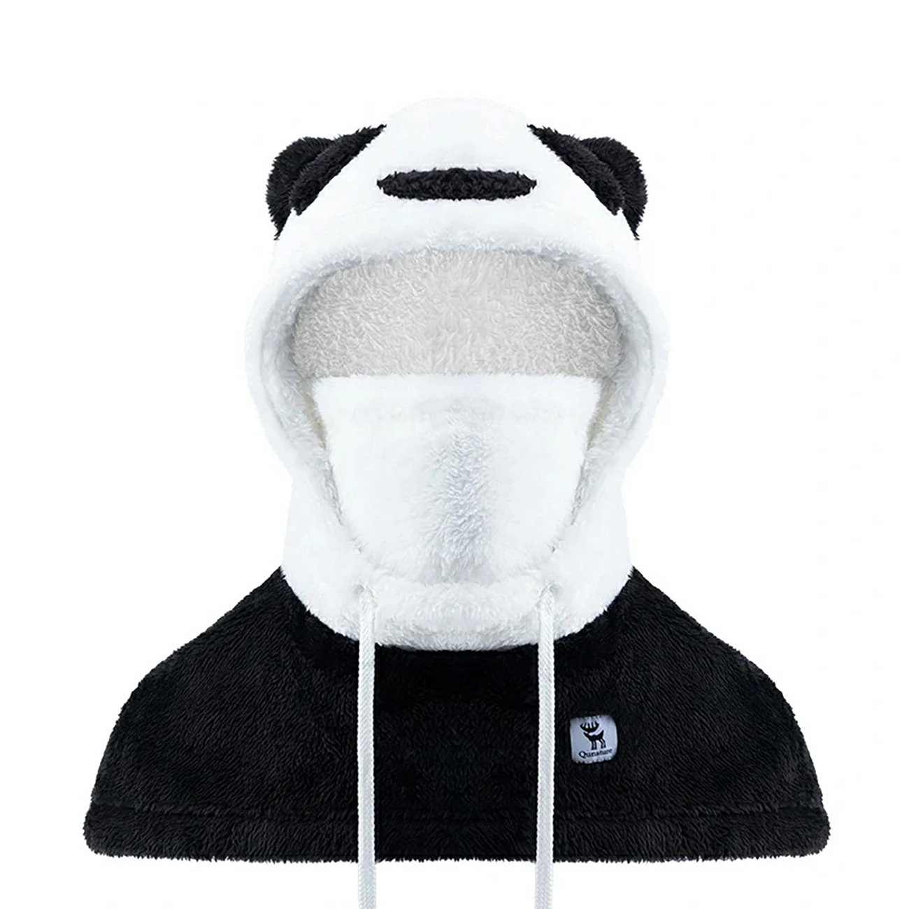 Ski Balaclava _ Panda _ For Kids / Adults Size L - Black / White _ Qunature