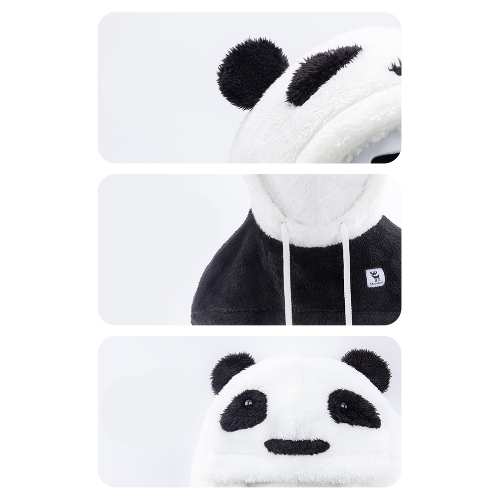 Ski Balaclava _ Panda _ For Kids / Adults Size L - Black / White _ Qunature