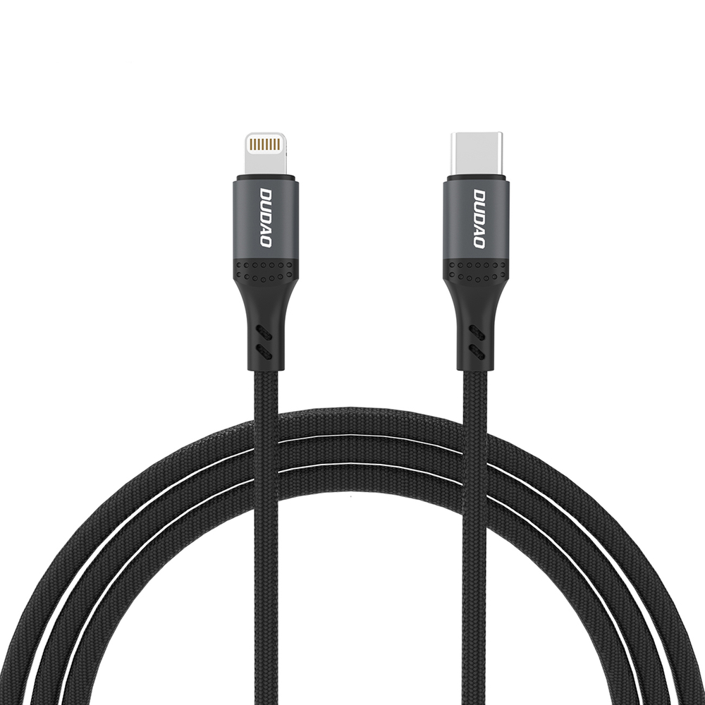 Dudao L3CL USB-C to Lightning 30W 2m Braided Cable, Black