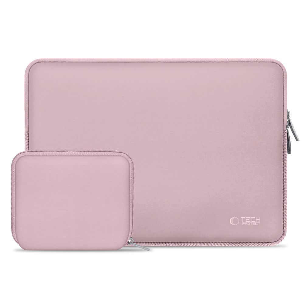 Tech-Protect Neoslim 15-16" Laptop Bag with Accessory Pouch, Pink