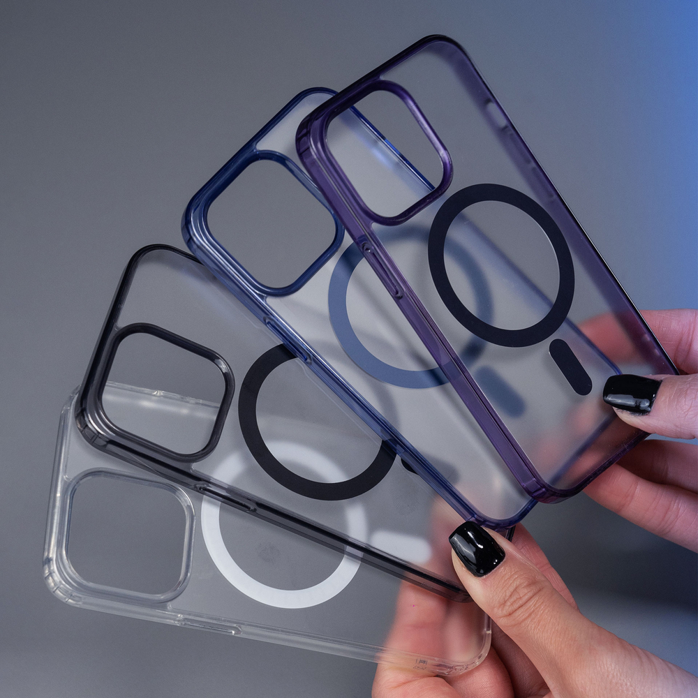 3mk Frosty MagCase dėklas iPhone 15 Pro Max, baltas