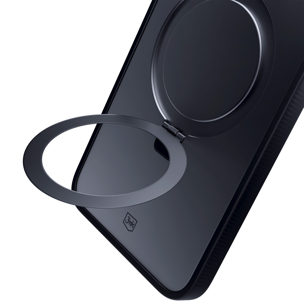 3mk Apple iPhone 15 Pro Max dėklas Smoke Case Mag&Stand, juodas
