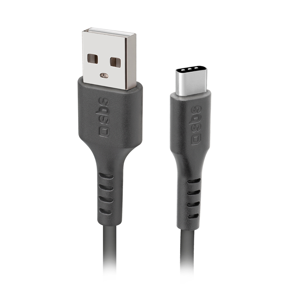 SBS USB-A į USB-C laidas (2 m), juodas