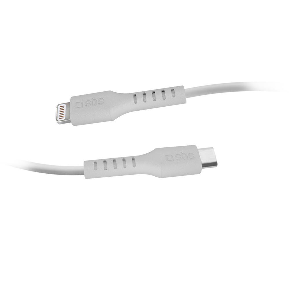 SBS USB-C to Lightning Cable MFi Certified, 1m, White