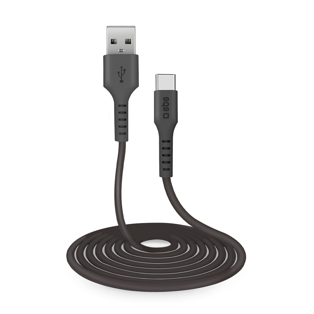 SBS USB-A to USB-C laidas (3 m), juodas