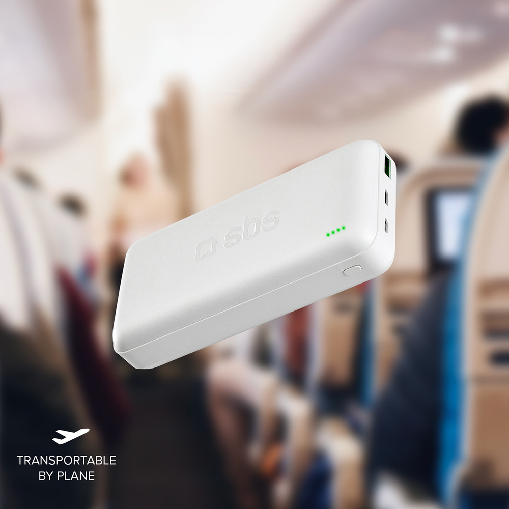 Sbs Powerbank 20000 mAh Power Delivery 20W, White