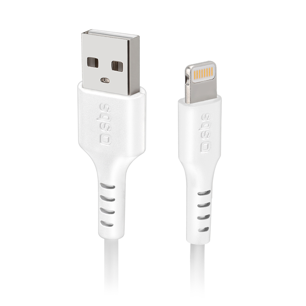 Sbs USB-A į Lightning laidas (1 m) MFi, baltas