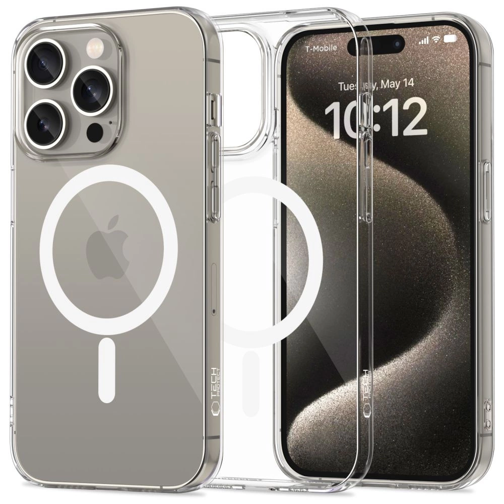 Tech-Protect FlexAir MagSafe case for iPhone 15 Pro Max - transparent