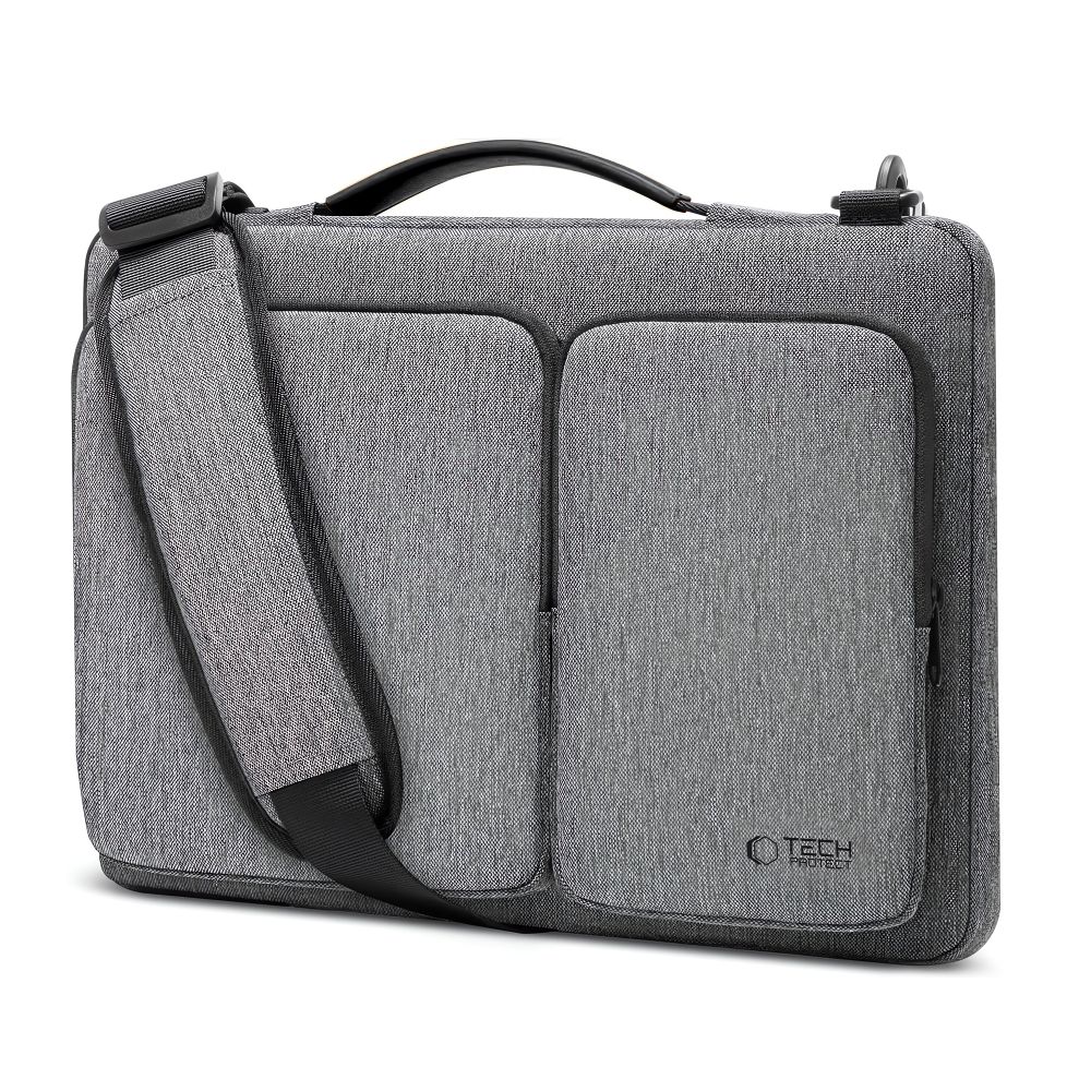 Tech-Protect Defender Bag nešiojamojo kompiuterio krepšys 15-16\", pilkas